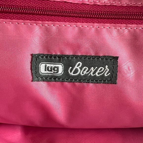 LUG Boxer Pink Gray Camo Travel Tote Luggage Bag Shoe Compartment Overnight - Picture 15 of 15